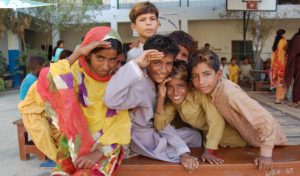 Eine pakistanische Kindergruppe. (Foto: Anja Oßwald)