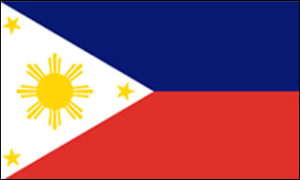 Die philippinische Flagge Die philippinische Flagge